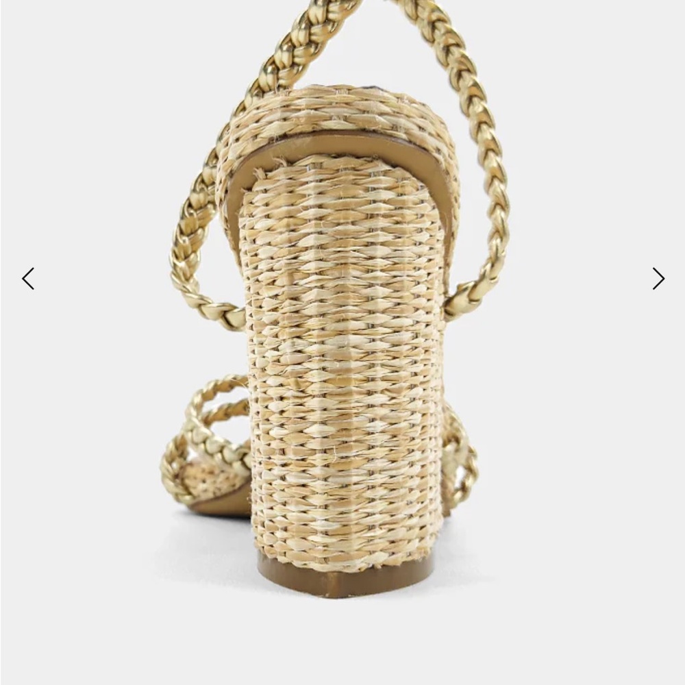 Gold Braided Women's Sandal - Picture 4 of 4